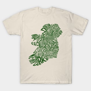 Counties of Ireland - Green T-Shirt